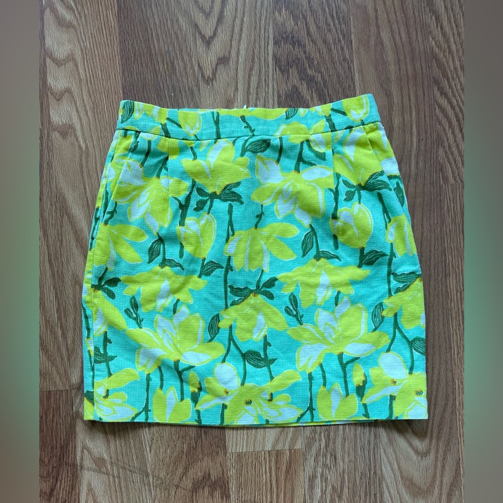 J.Crew Floral Pencil Skirt 100% Cotton